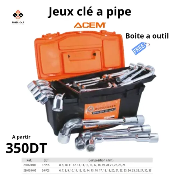 Jeux clé a pipe ACEM