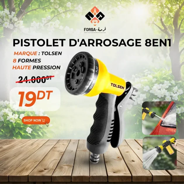 Pistolet d'arrosage 8en1