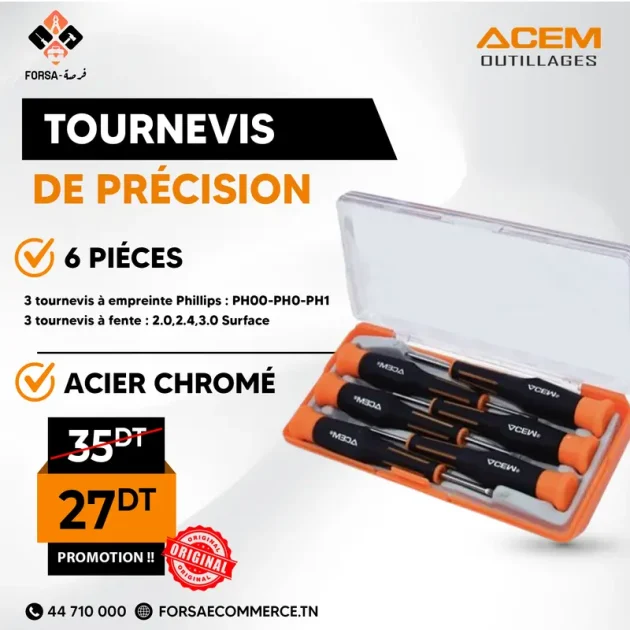 6 Tournevis de précision