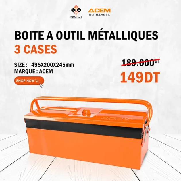 BOITE À OUTILS 3 CASSES