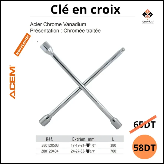 Clé en croix ACEM